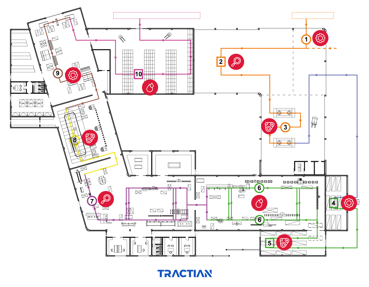 Rota de inspeção sensitiva orimizada