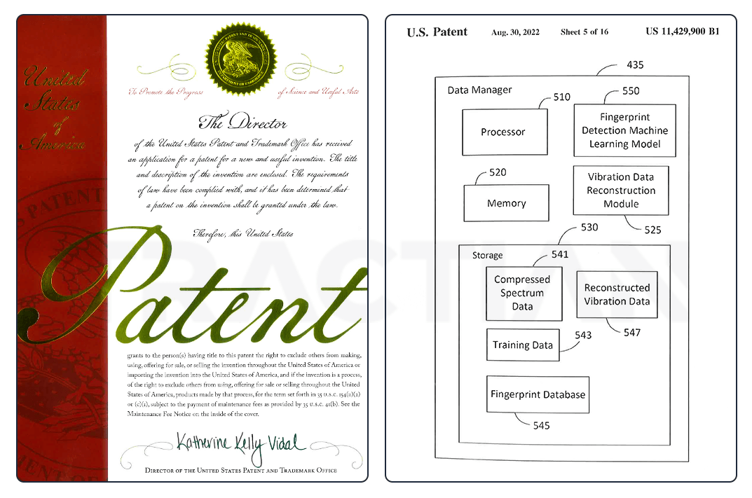 Patente concedida por la USPTO al sistema de predicción de fallas TRACTIAN