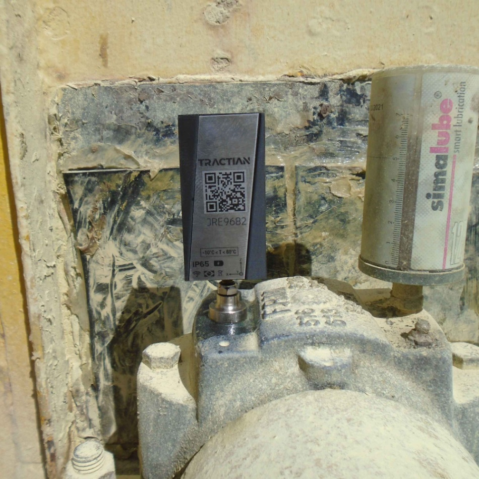 A sensor attached to a company's asset