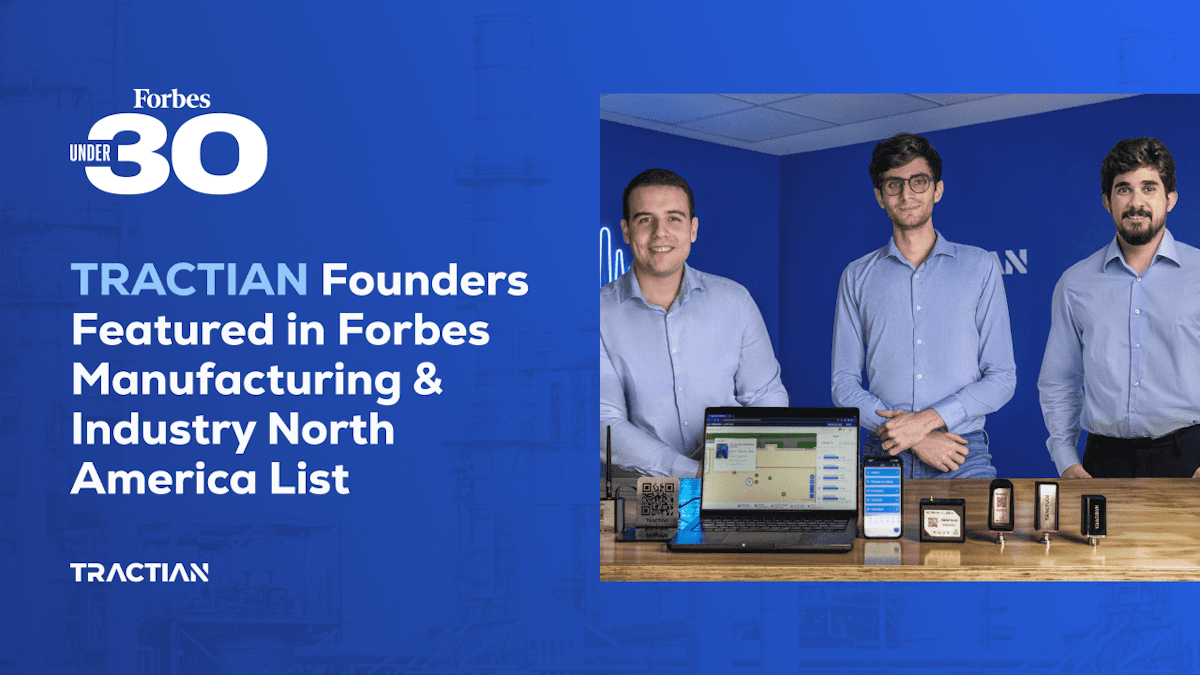Tractian Featured in Forbes Manufacturing and Industry North America List