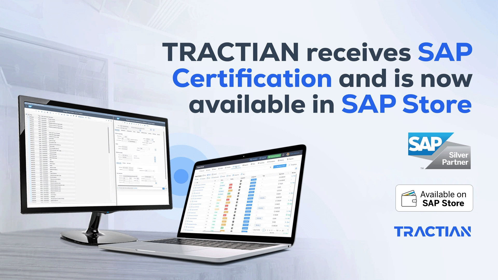 TRACTIAN Receives SAP Certification and Arrives at SAP® Store